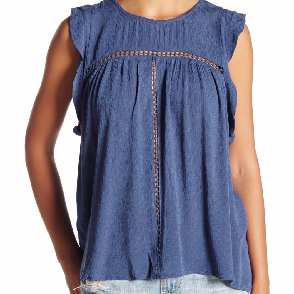 Harlowe & Graham Blue Blouse